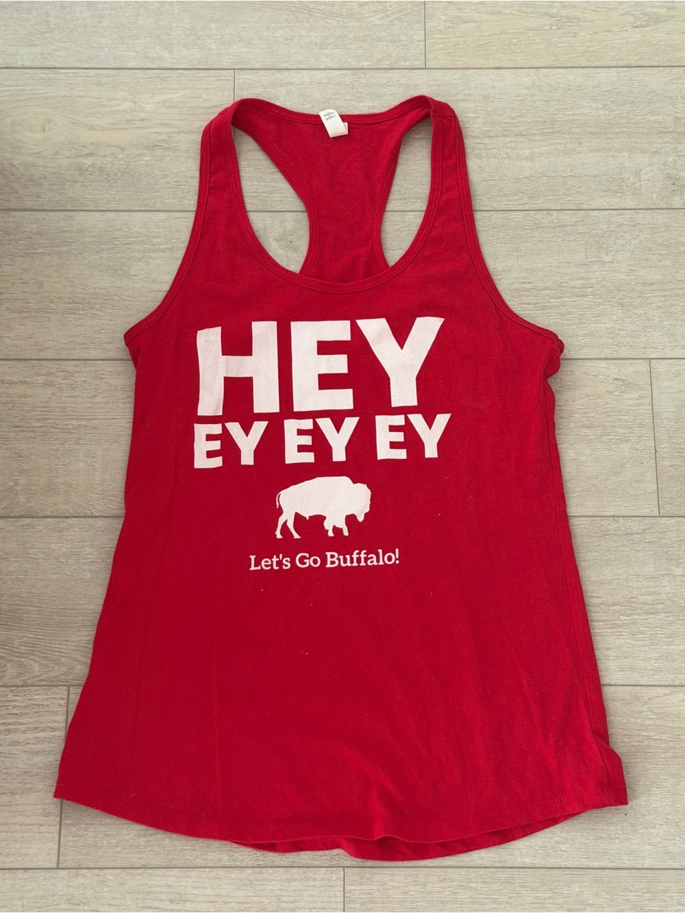 Let's Go Buffalo tank medium
